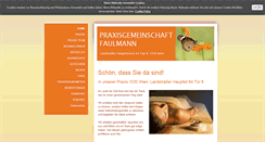 Desktop Screenshot of praxisfaulmann.at